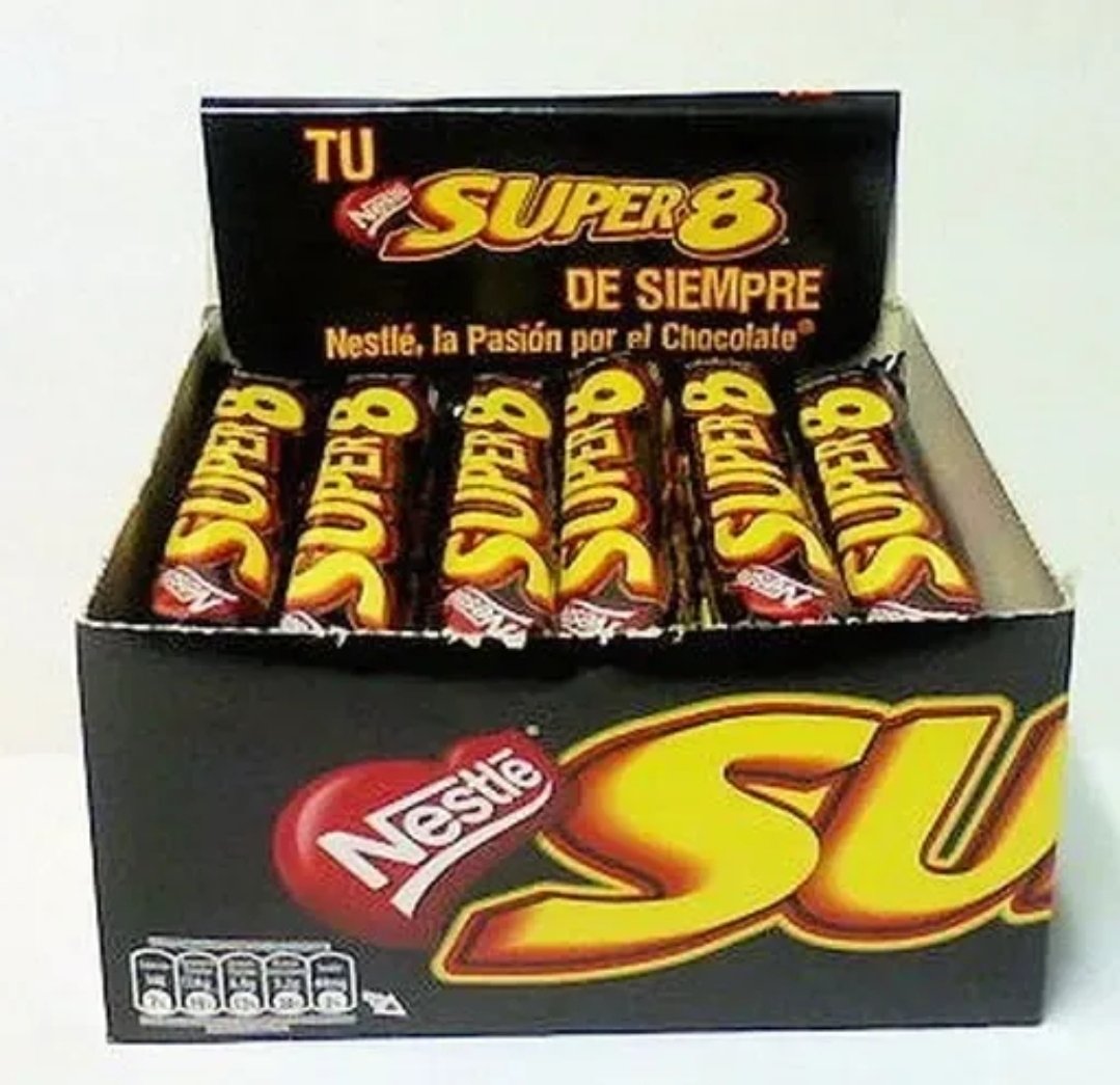 2026/06/1000694833.jpg CHOCOLATE SUPER OCHO X CAJA 24 UNIDADES - Imagen 1