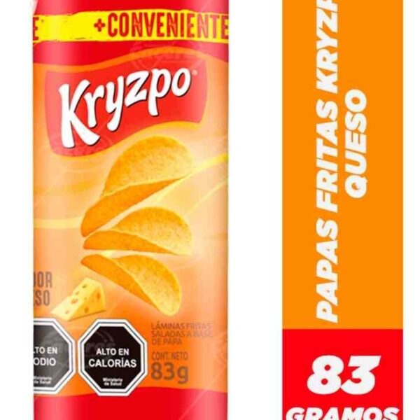 PAPAS KRYZPO SABOR QUESO 83 GRAMOS