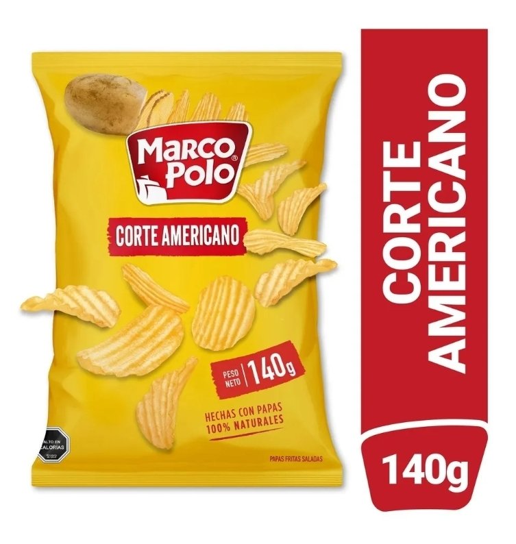 2026/06/1000706637.jpg PAPAS FRITAS MARCO POLO CORTE AMERICANO 140 GRAMOS - Imagen 1