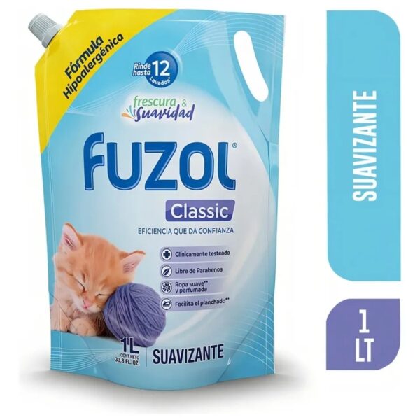 FUZOL SUAVIZANTE HIPOALERGÉNICO 1 LITRO