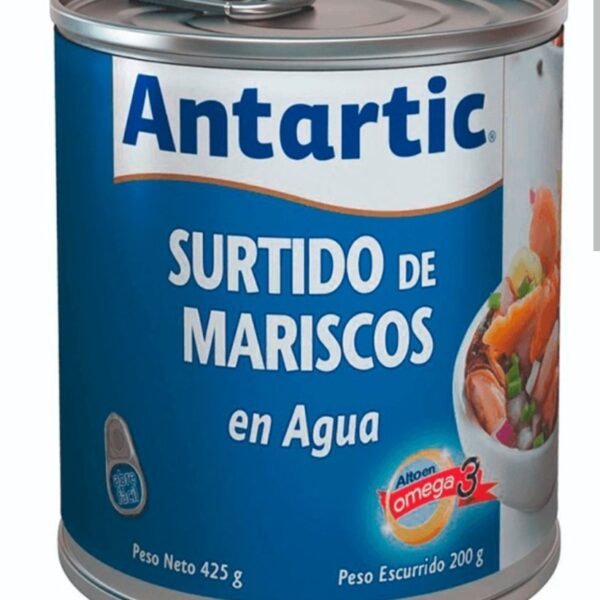 SURTIDO DE MARISCOS EN AGUA ANTARTIC