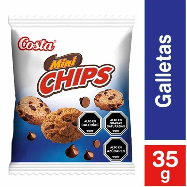 GALLETA MINI CHIPS 35 GR COSTA