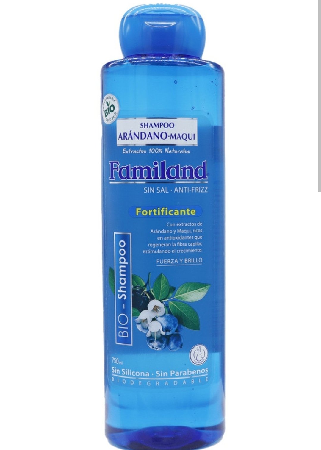 2026/06/56294.jpg SHAMPOO FAMILAND ARÁNDANO•MAQUI 750ML. - Imagen 1