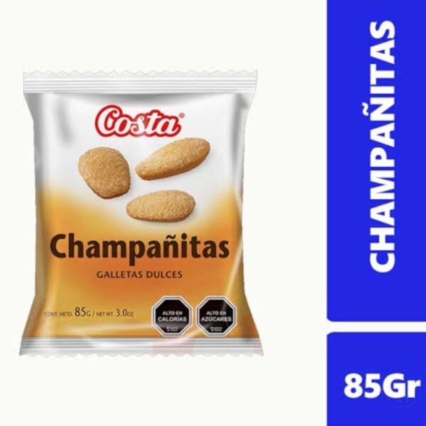 GALLETAS CHAMPAÑITAS COSTA 85 GR.
