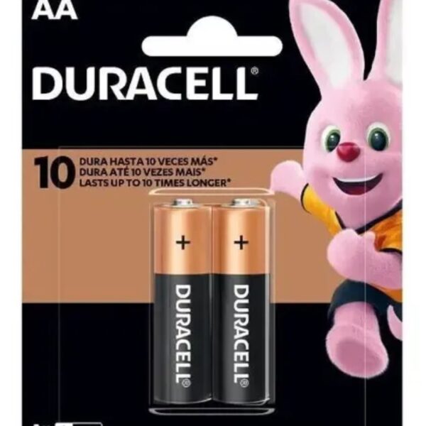 PILAS DURACELL AA DURA 10 VECES MÁS 2 unidades