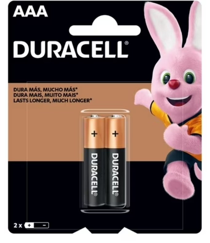 2026/07/1000723327.jpg PILAS DURACELL AAA DURA 10 VECES MÁS 2 UNIDADES - Imagen 1