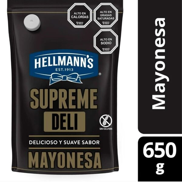 MAYONESA HELLMANNS SUPREME DELI 650 GRAMOS