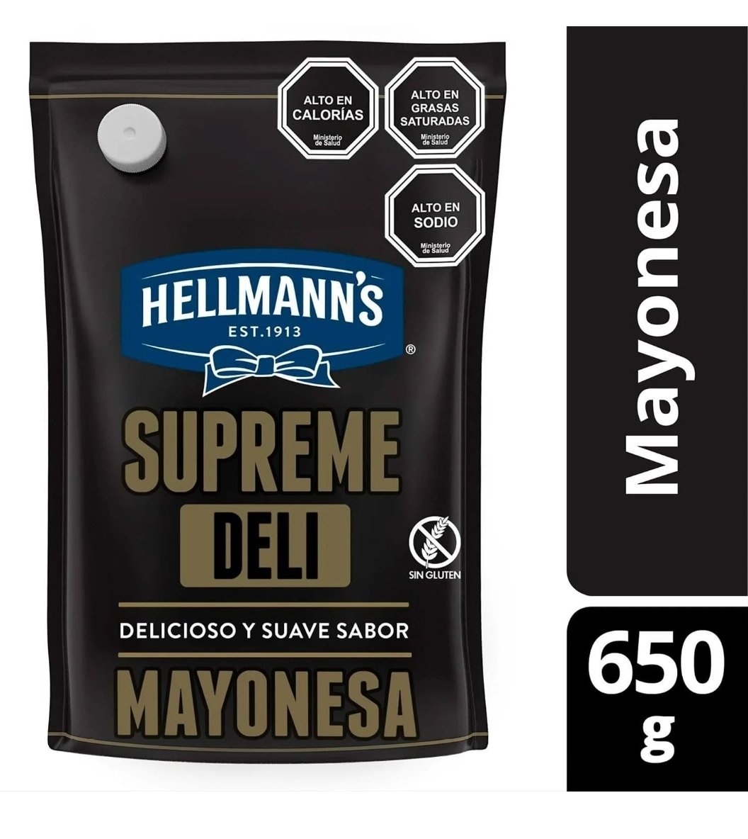 2026/07/1000727553.jpg MAYONESA HELLMANNS SUPREME DELI 650 GRAMOS - Imagen 1
