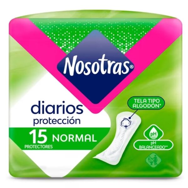 PROTECTORES DIARIOS NOSOTRAS 15 UNIDADES NORMAL