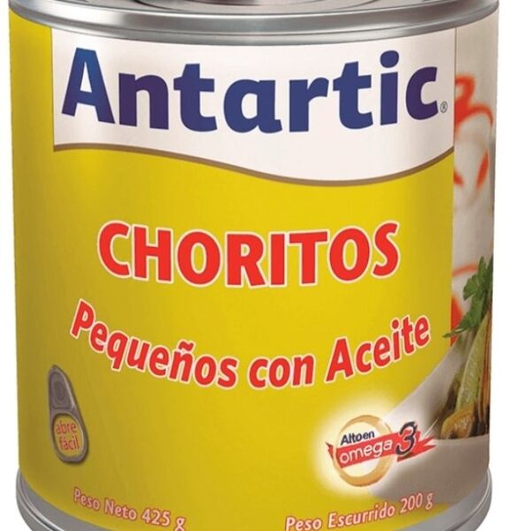 CHORITOS CON ACEITE ANTARTIC 425 GR.
