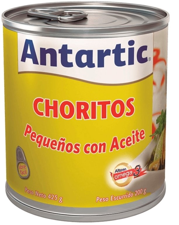 2026/07/69238.jpg CHORITOS CON ACEITE ANTARTIC 425 GR. - Imagen 1
