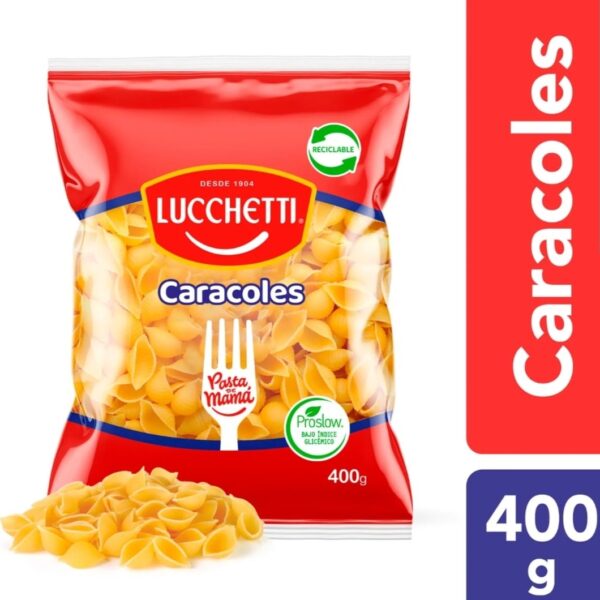 TALLARIN LUCCHETTI CARACOLES 400 GR.