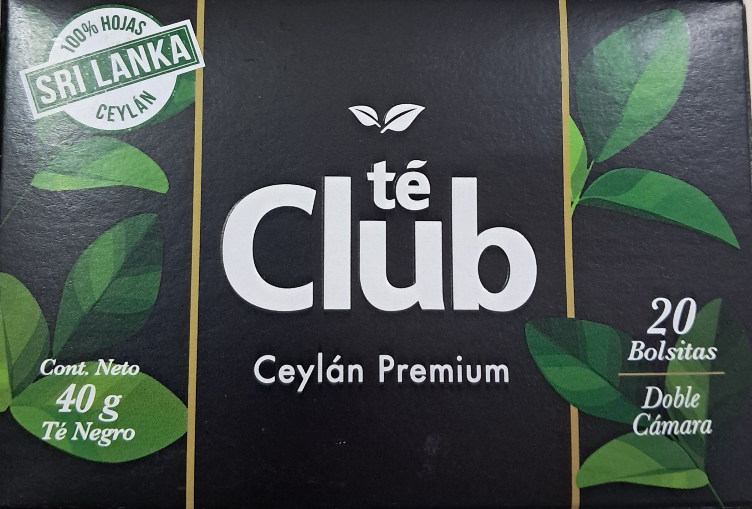 2026/08/28311.jpg TÉ CLUB CEYLÁN PREMIUM 20 BOLSITAS - Imagen 1