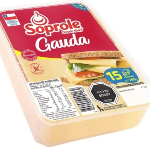 QUESO SOPROLE GAUDA 250 GR.
