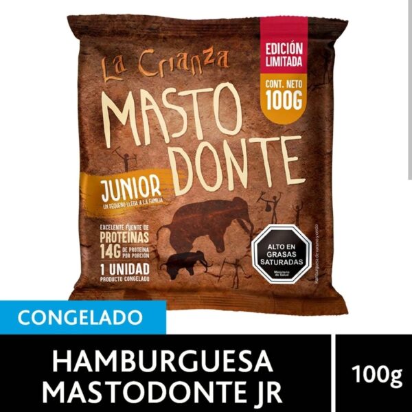 HAMBURGUESA LA CRIANZA MASTODONTE 100GR.