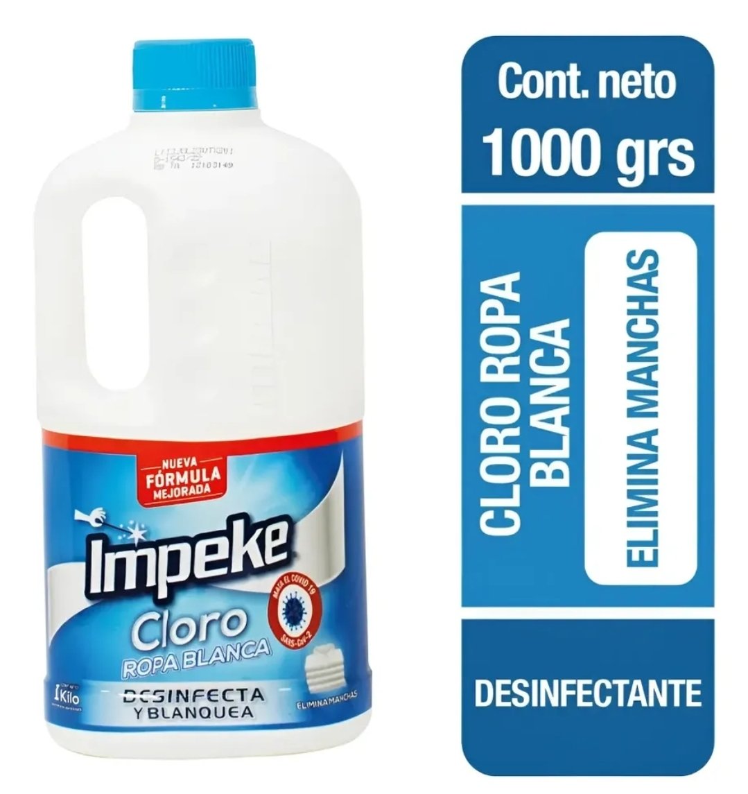 2026/09/1000793286.jpg CLORO IMPEKE ROPA BLANCA 1 KG - Imagen 1
